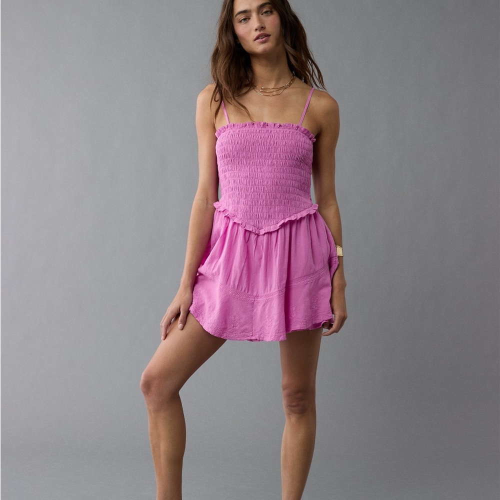 American Eagle Bella Tiered Ruffle Romper